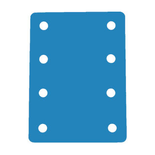 Schwimminsel Schwimmmatte mit 8 Löchern 950 x 700 x 38 mm Gelb