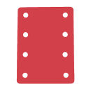 Schwimminsel Schwimmmatte mit 8 Löchern 950 x 700 x 38 mm Gelb