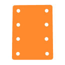 Schwimminsel Schwimmmatte mit 8 Löchern 950 x 700 x 38 mm Gelb