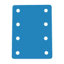 Schwimminsel Schwimmmatte mit 8 Löchern 950 x 700 x...