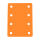 Schwimminsel Schwimmmatte mit 8 Löchern 950 x 700 x 38 mm Orange