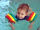 Delphin Schwimmscheiben Super 6 Stück / 2 Stück zu je 3 Scheiben Ausstellungsstück