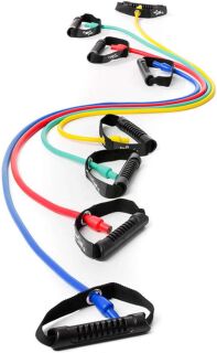 Body Tube mit Ergogriff Dittmann Tube 4er Set Fitnessband Gymnastikband