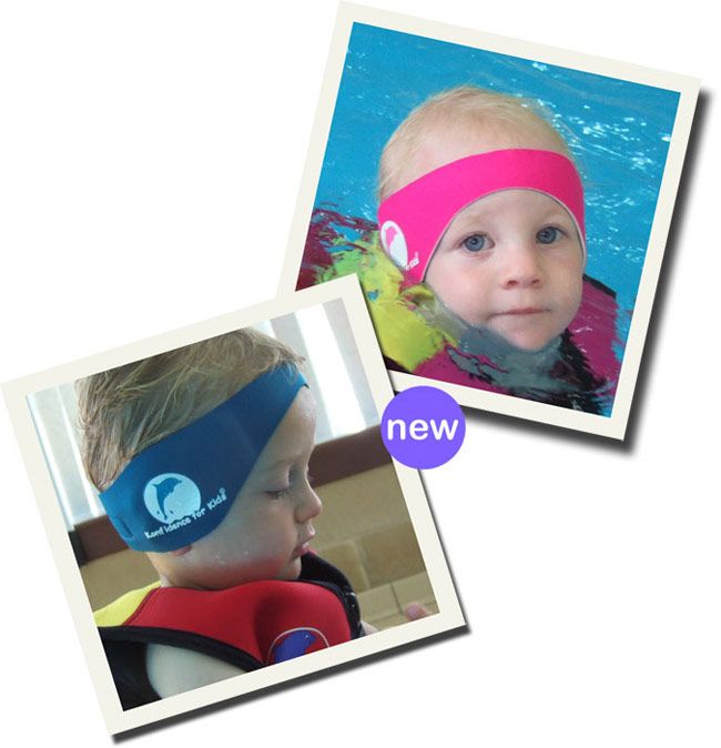 Neopren Stirnband Ohrenstöpsel Kinder Baby Wasserschutz Ohrenschutz wasserdicht 
