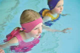 Konfidence Neopren Stirnband - Aquabands Ohrenschutz TM in pink