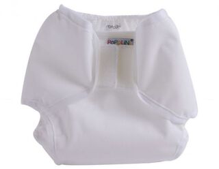 Popolini Überhose PopoWrap WHITE Weiß S 3-6 kg