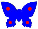 Auftriebshilfe Schwimmhilfe Schwimmspaß Schmetterling 390x300x38mm Rot