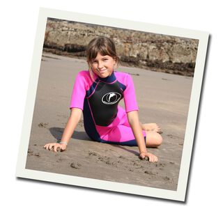 Konfidence Shortie Wetsuit Neopren Kinder Shortie Neoprenanzug Pink 5 - 6 Jahre (S)