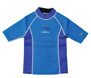 Konfidence Neoprentrikot Neopren Shirt - Neopren für Kleine und Große hellblau/dunkelblau 8-10 Jahre