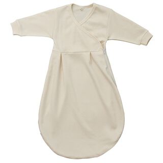 Popolini Felinchen Schlafsack Ecru Weiß tog 0,5 Interlock GOTS Jersey Bio-Baumwolle 100% kbA 62/68