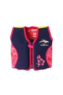 Konfidence Jacket Schwimmweste Navy/Pink Hibiscus 4 - 5 Jahre