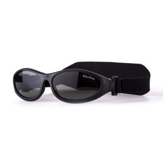 IdolEyes BabyWrapz - Babysonnenbrille Kindersonnenbrille 3-30 Monate 100% UV-Schutz in sechs Farben Black