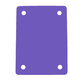 Schwimminsel mit 4 Löchern 950 x 700 x 38 mm Lila Purple Violett