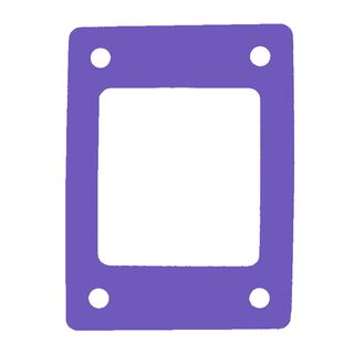 Schwimminsel mit Öffnung und 4 Löchern - 950 x 700 x 38 mm Lila Purple Violett