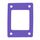 Schwimminsel mit Öffnung und 4 Löchern - 950 x 700 x 38 mm Lila Purple Violett