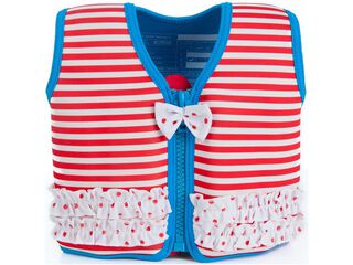Konfidence Jacket Kinder Schwimmweste Schwimmhilfe Neopren Marthas Red Stripe Frills 4 - 5 Jahre