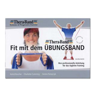 Thera-Band® Übungsband + Übungsbuch gratis ca. 3m lang Rot (mittel)