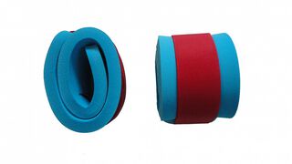 Schwimmbänder Armschwimmer Beinschwimmer300x80x38mm Blau/Klettband Rot