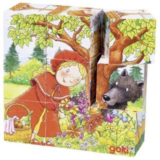 Goki Würfelpuzzle Märchen von Gollnest&Kiesel 9 Würfel 6 verschiedene Motive