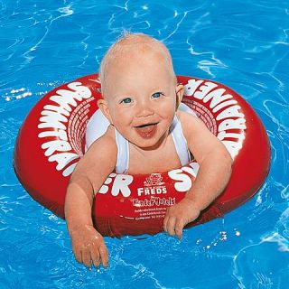 Freds Swimtrainer Classic Schwimmtrainer - Rot Gelb Orange 3M-6J Schwimmsitz Baby