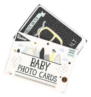 Baby Photo Cards von Milestone™- Over the moon - deutsche Version - Einzelset