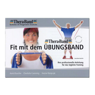 TheraBand® latexfrei 1,50m ROT inkl. Übungsanleitung Mittel Stark Gymnastikband Übungsband