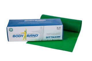 Body-Band 5,5m x 14,5 cm Dittmann Farbe Grün - starker Widerstand