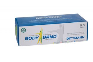 Body-Band 5,5m x 14,5 cm Dittmann Farbe Schwarz - extra starker Widerstand