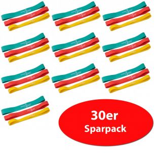 Rubberband Dittmann 30er Sparpaket Kombipack 10x Gelb, Grün, Rot (30 Stk) 10 x je Farbe