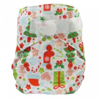 Blümchen One Size Überhose 3,5-16kg Motiv mit doppeltem Beinabschluss Winterzauber