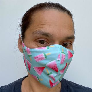 Blümchen Mund-Nasen Schutzmaske - Schnellmaske