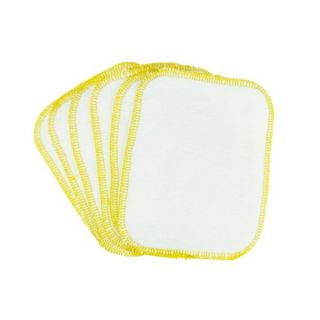 BilliesBox Reinigungstücher Waschlappen Gelb, 6er Pack Bambusviskose