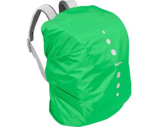 Playshoes Regenhülle, Regenschutz, Regenhaube für Schulranzen und Rucksäcke, Signalfarbe Grün M