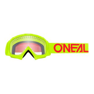 O`Neal B-10 Youth Goggle Solid Neon Yellow/Red ONeal Motocross Mountainbike Brille Kind/Jugend