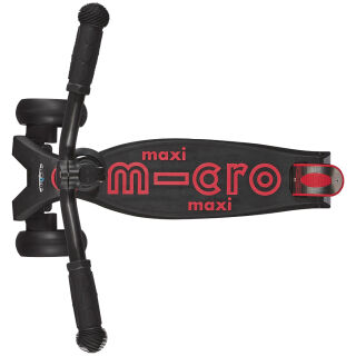 Maxi Micro DELUXE Pro Black/Red Tretroller Kinder Scooter Schwarz