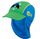 BECO Sealife Sonnenhut Strandhut Schwimmhut UV-Schutz Blue Blau UV Brim Hat Gr. 2 ca. 52cm