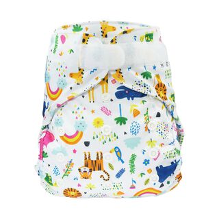 Blümchen 2in1 One Size Eco Shell Überhose 5-16kg Fantasy Zoo