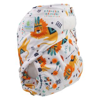 Blümchen 2in1 One Size Eco Shell Überhose 5-16kg Fantasy Schläfriger Löwe