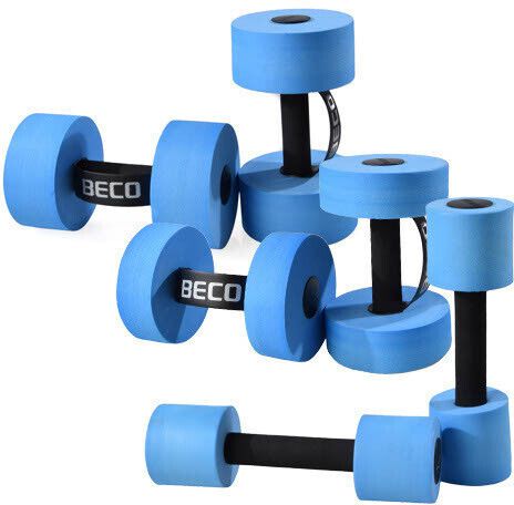 2 Stück Wasserhanteln Aus EVA-Schaum – Lila/weiß, 26,7 Cm, Für Aquafitness, Rehabilitation & Schwimmtraining