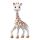 Sophie la girafe® SoPure Set Trio mit Sophie la girafe, Beißring SoPure, Schlüsselanhänger / Natur