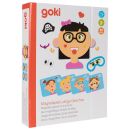Goki Magnetspiel Lustige Gesichter Mädchen von Gollnest&Kiesel